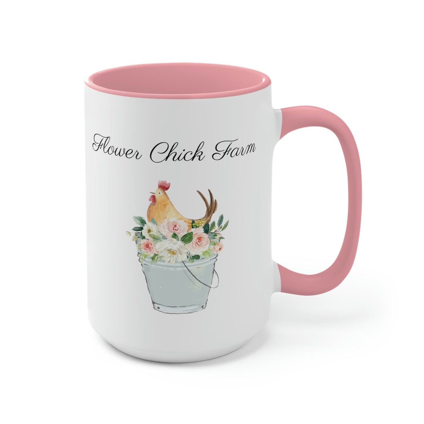 Two-Tone Coffee Mugs, 15oz